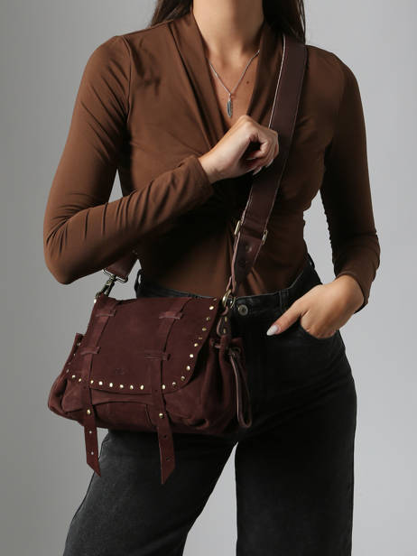 Cross Body Tas Vintage Mila louise Beige vintage 3861VC ander zicht 1